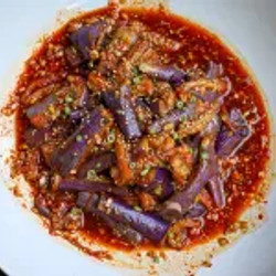 Korean Spicy Garlic Eggplant