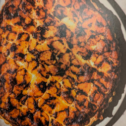 Potato Cheese Onion Tart with Marbled Cheese Design Top