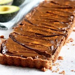 Spicy Chocolate Avocado Tart