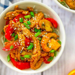 Vegan Orange Chicken/Soy Curls
