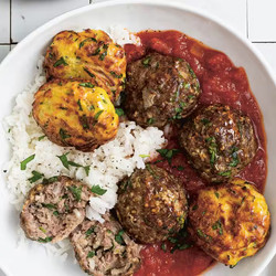 Airfryer Meatballs And Potato Rosti - air fryer