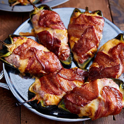 Smoked Stuffed Poblano Peppers