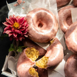 Baked Strawberry Glazed Doughnut