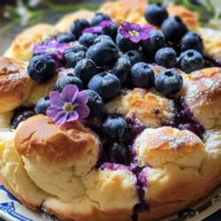 Blueberry Fluffy Cottage Cheese Cloud Bread