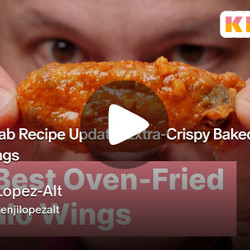 Extra-crispy Baked Buffalo Wings Kenji Lopez Alt must