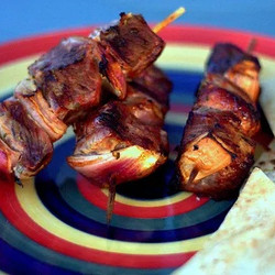 Grilled Lamb Kebabs + Tzatziki