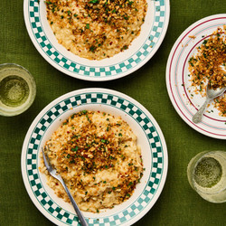 Cauliflower And Parmesan Risotto With Lemon Breadcrumbs vego meera sodha
