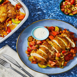 Chicken Shawarma With Veggies And Garlic Toum