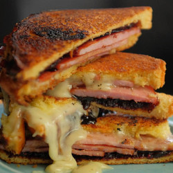 Balsamic Blackberry Brie Grilled Cheese