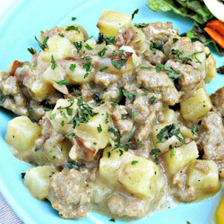 Creamy Sausage And Potatoes