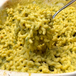 One Tray Creamy Zucchini Pasta