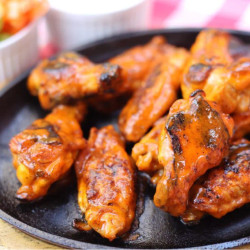 Gas-fired “over-the-pit” Buffalo Wings