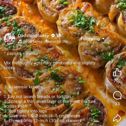 Beef Tortilla Kabobs