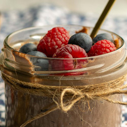 Healthy Chocolate Flaxseed Pudding