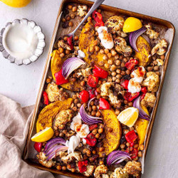 Moroccan Vegetable Tray Bake