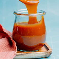 Easy Vegan Caramel Sauce from Full of Plants