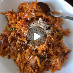 One-pot Hot Italian Sausage Orzo