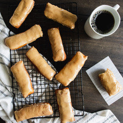 Long John Donuts With Real Maple Glaze