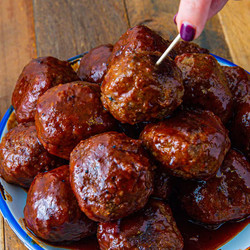 Slow-cooker Grape Jelly Meatballs