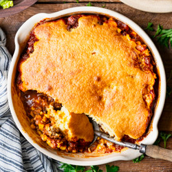 Ground Beef Casserole With Cornbread