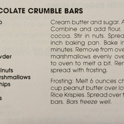 Double Chocolate Crumble Bars