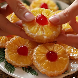 Pineapple Upside Down Sugar Cookies