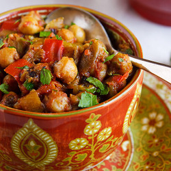 Eggplant And Chickpea Curry