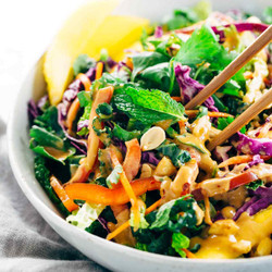 Thai Salad With Peanut Dressing