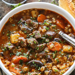 Slow Cooker Beef Barley Stew (cubes)