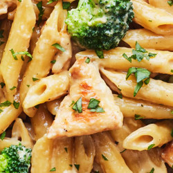 Simple One-skillet Chicken Alfredo Pasta