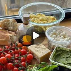 Pesto Pasta Salad With Balsamic Croutons