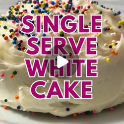 Single Serve White Cake