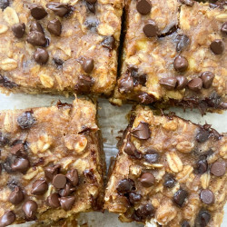 Peanut Butter Banana Oatmeal Bars