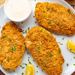 Crispy Baked Caesar Chicken