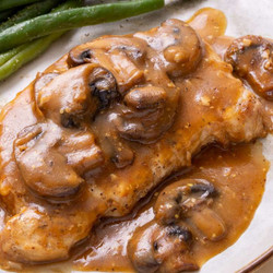 Pork Chops In Garlic Mushroom Sauce