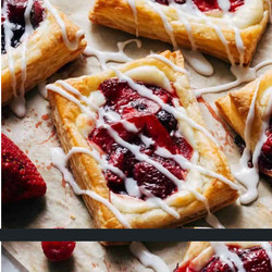 Fruity Puff Pastry Cream Cheese Danish