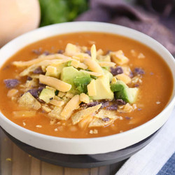 The Best Chicken Enchilada Soup