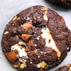 Triple Chocolate Pistachio Cookies