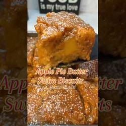 Apple Pie Butter Swim Biscuits