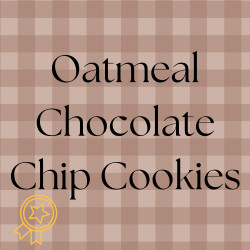 Oatmeal Chocolate Chip Cookies