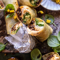30 Minute Korean Beef And Avocado Rice Rolls
