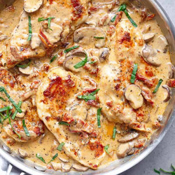 Creamy Sun Dried Tomato Parmesan Chicken (no Cream)