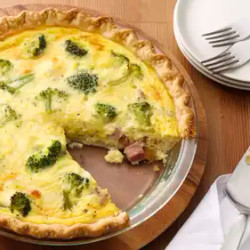 Ham &amp; Broccoli Quiche
