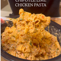 Chipotle Lime Chicken Pasta Slow Cooker Meal Prep