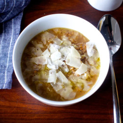 Cozy Cabbage And Farro Soup