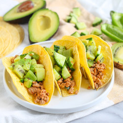 Spicy Pork Tacos With Kiwi, Cucumber &amp; Avocado Salsa