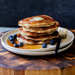 Gluten-free Lemon Blueberry Pancakes