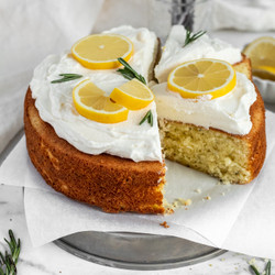 Lemon Rosemary Olive Oil Cake