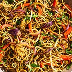 Egg-fried Noodles With Beansprouts