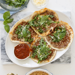 Chicken Parm Smash Tacos